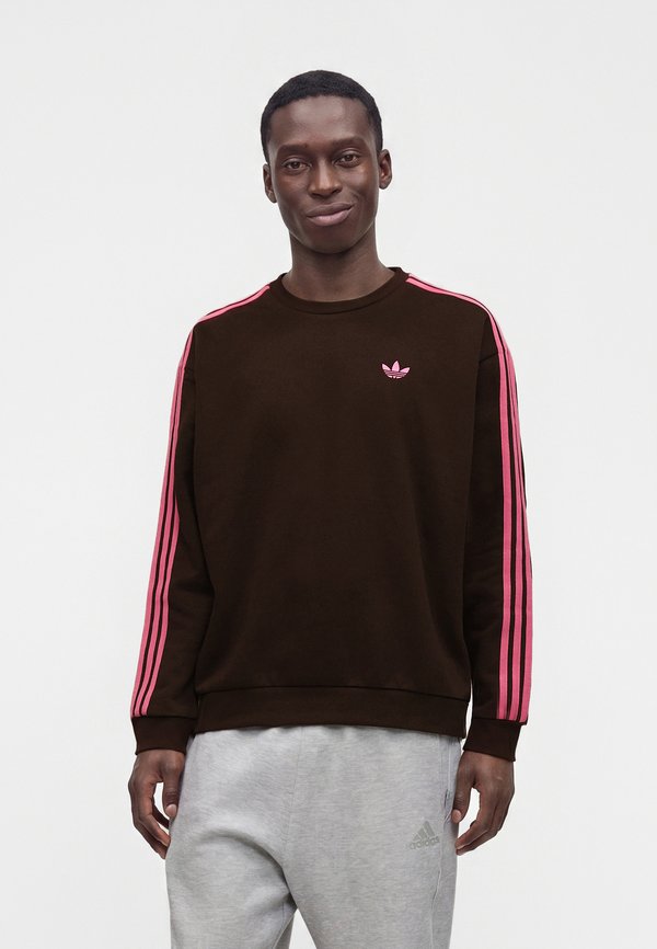 adidas Originals CREW - Sweatshirt - aurora coffee/lucid pink