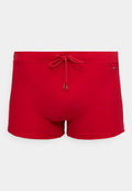 Tommy Hilfiger ESSENTIAL FLAG EMBROIDERY SWIM TRUNKS - Swimming trunks - medium red