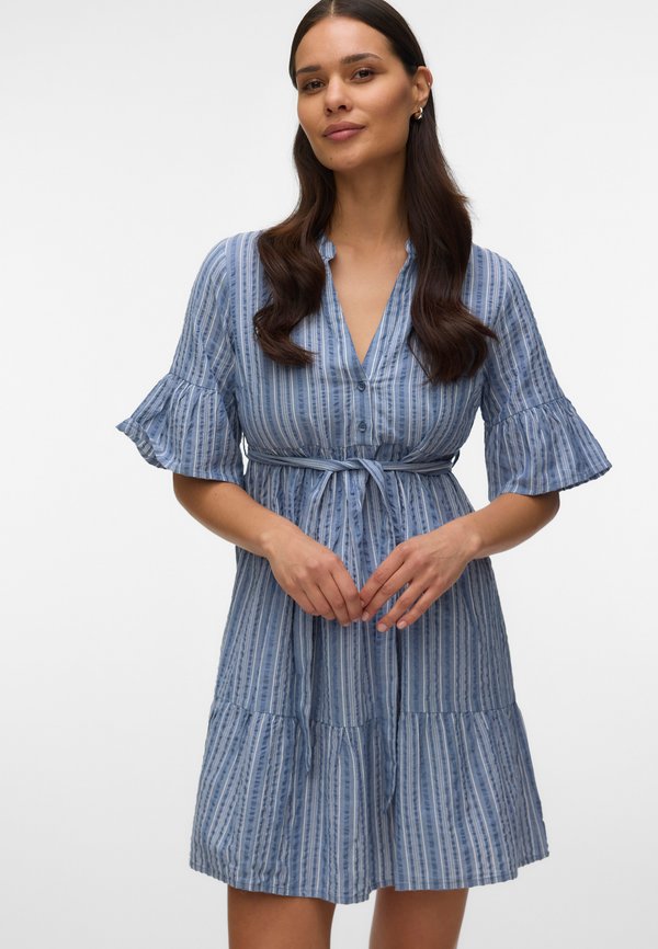Vero Moda Maternity VMMELENA - Shirt dress - china blue