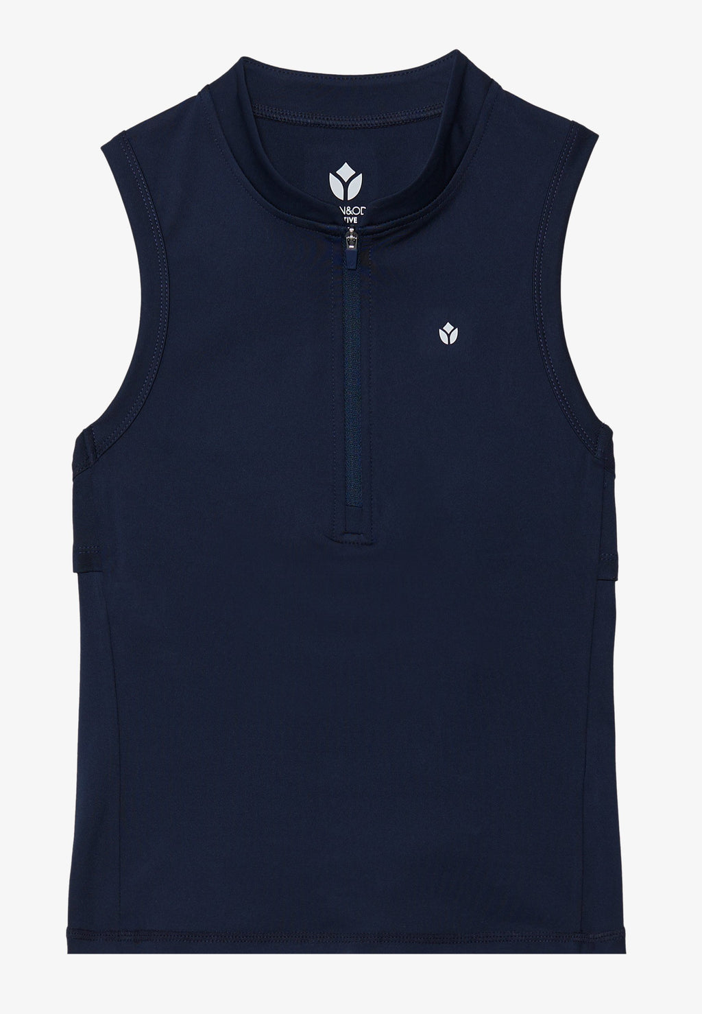 Even&Odd active TENNIS 1/4 ZIP SLEEVELESS TOP