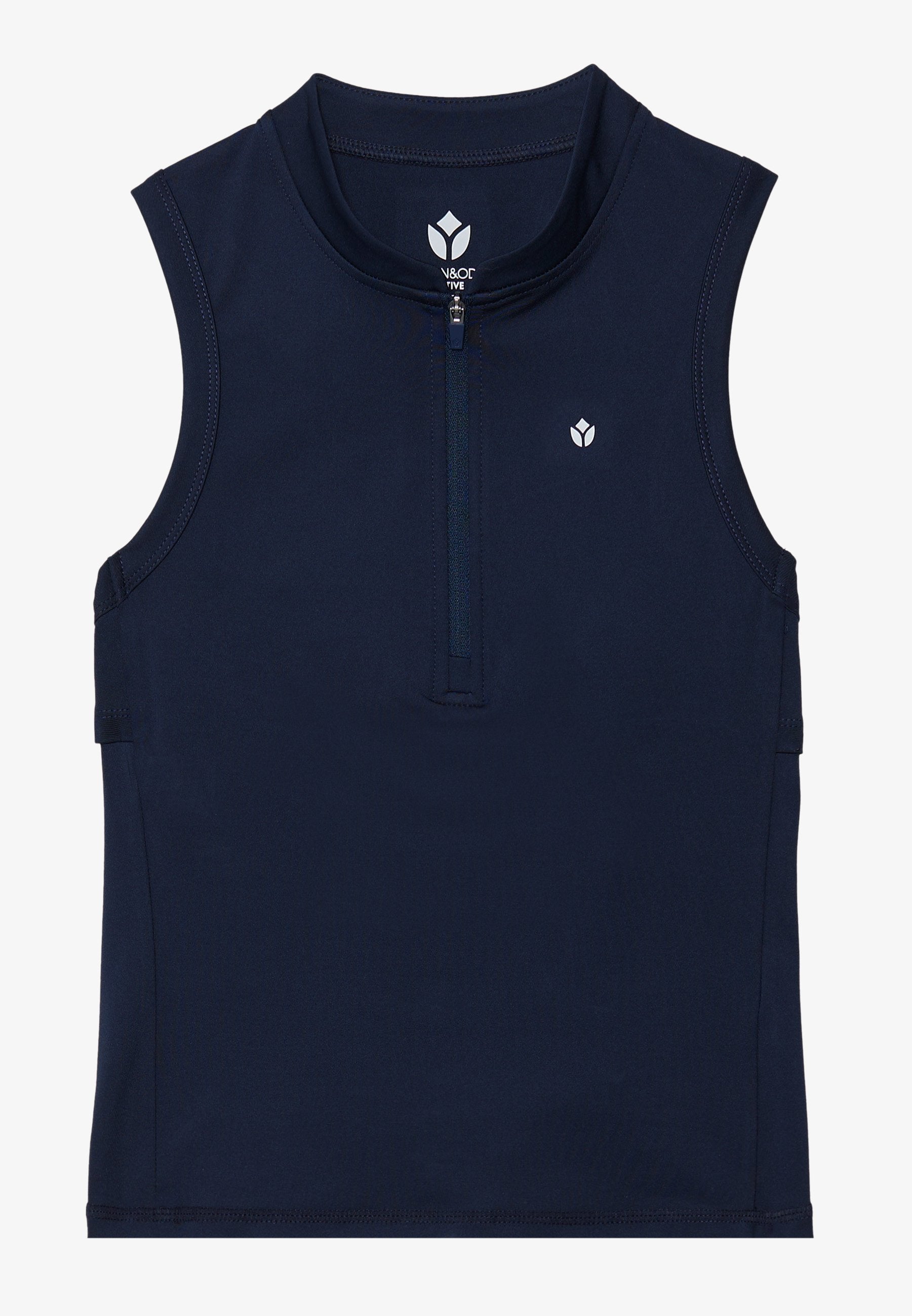 Even&Odd active TENNIS 1/4 ZIP SLEEVELESS TOP