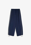 Bershka TECHNICAL PARACHUTE TROUSERS - Trousers - royal blue