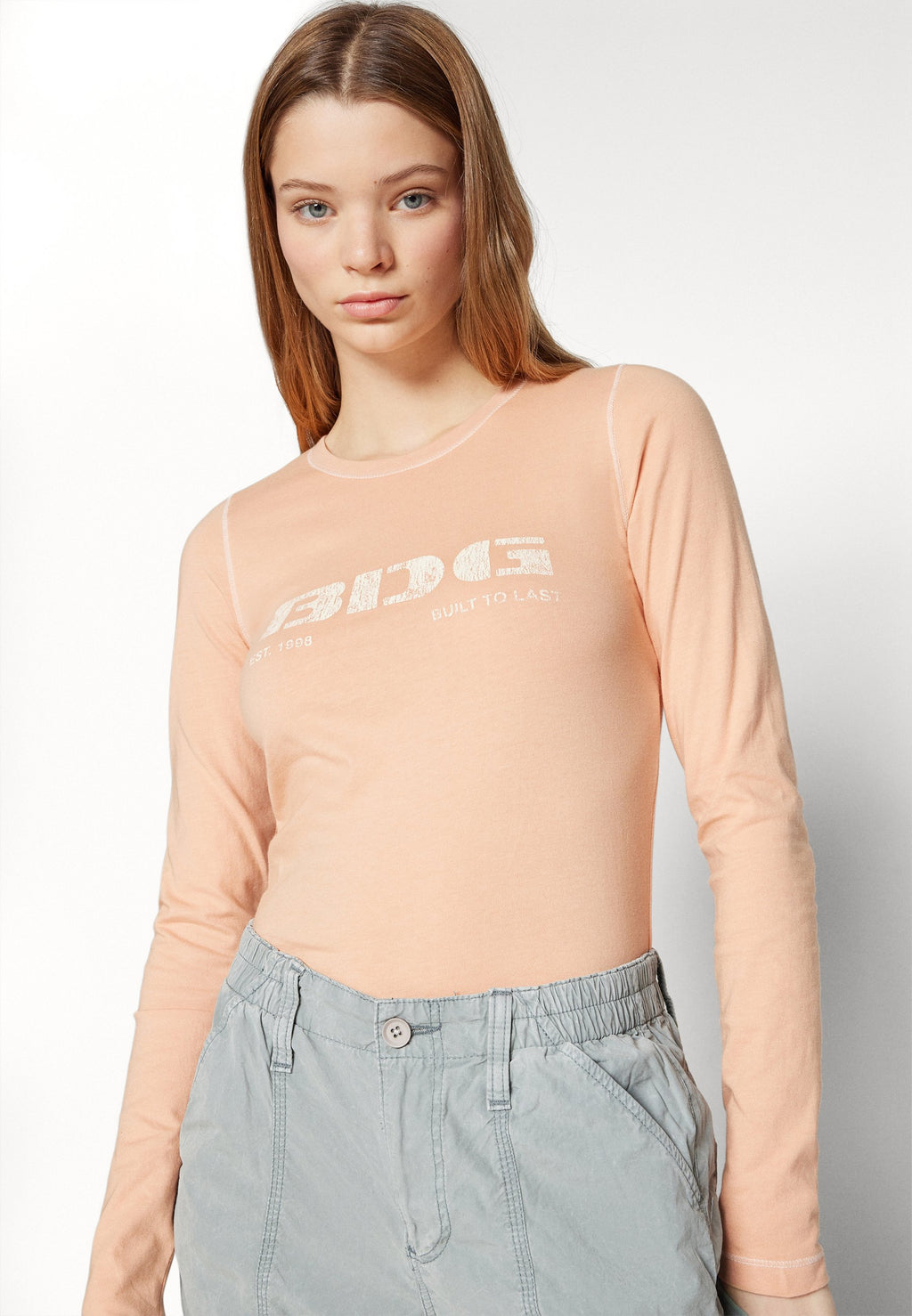 BDG Urban Outfitters STENCIL LOGO BABY TEE