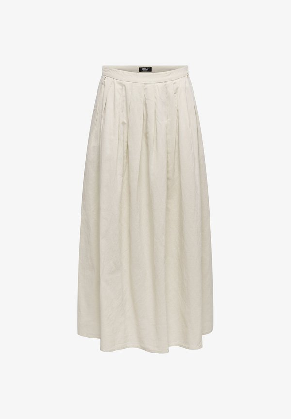 ONLY SKIRT ONLISOLA SKIRT LONG SKIRT - A-line skirt - oatmeal