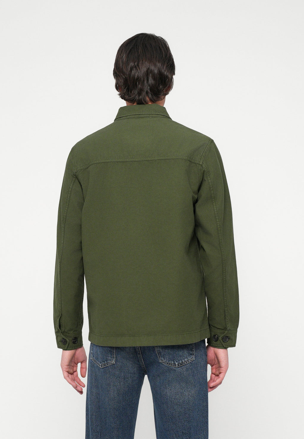 TEXTURED WASHED SATEEN UTILITY SHIRT JACKET Media 4