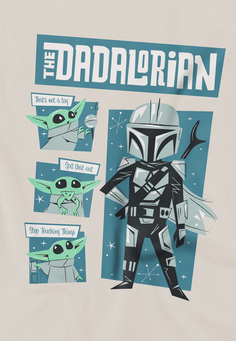 Star Wars FATHER RETRO DADALORIAN AND GROGU