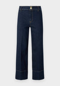 ONLY Wide-fit ONLMADISON High waist Wide Leg Fit Cropped - Wide Leg - dark blue denim