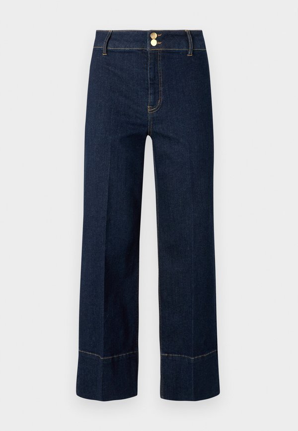 ONLY Wide-fit ONLMADISON High waist Wide Leg Fit Cropped - Wide Leg - dark blue denim