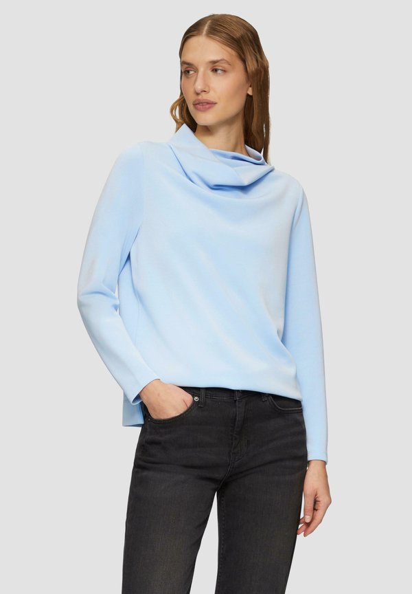 s.Oliver MIT WASSERFALLKRAGEN - Sweatshirt - hellblau