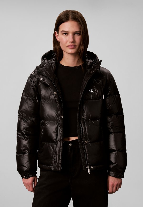Calvin Klein Jeans SHINE MW CLASSIC PUFFER - Winter jacket - black