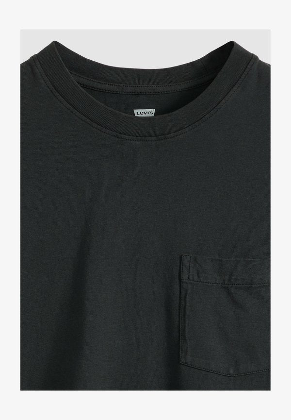Levi's® RELAXED POCKET TEE - Basic T-shirt - garment dye fa - blacks