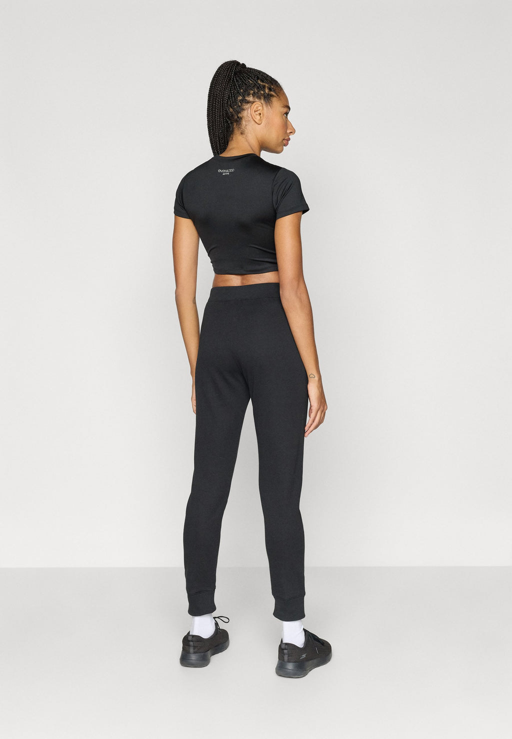 Champion BASICS CUFF PANTS LARGE LOGO