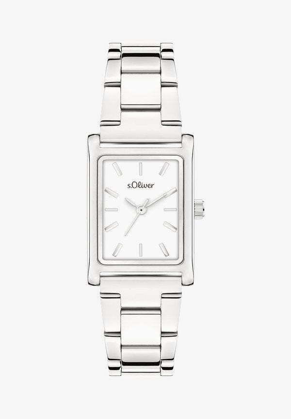 s.Oliver LINE TIME - Watch - silver-coloured
