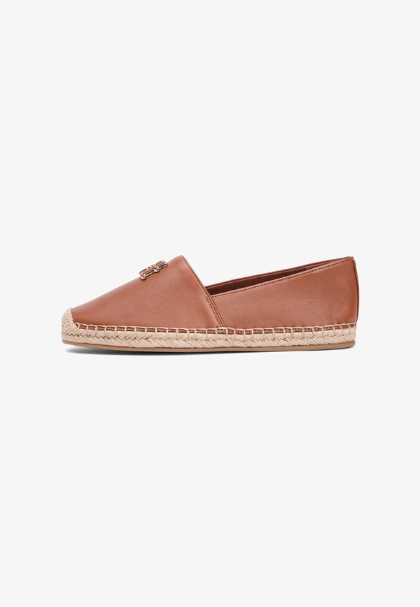Tommy Hilfiger TH MONOGRAM LEATHER ESPADRILLES - Espadrilles - warm bronze