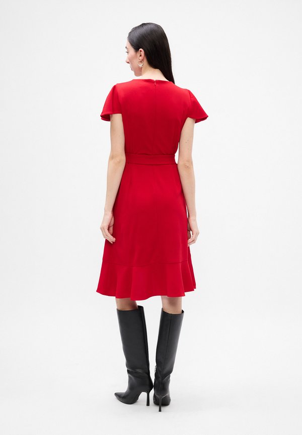 DKNY FLUTTER FAUX WRAP