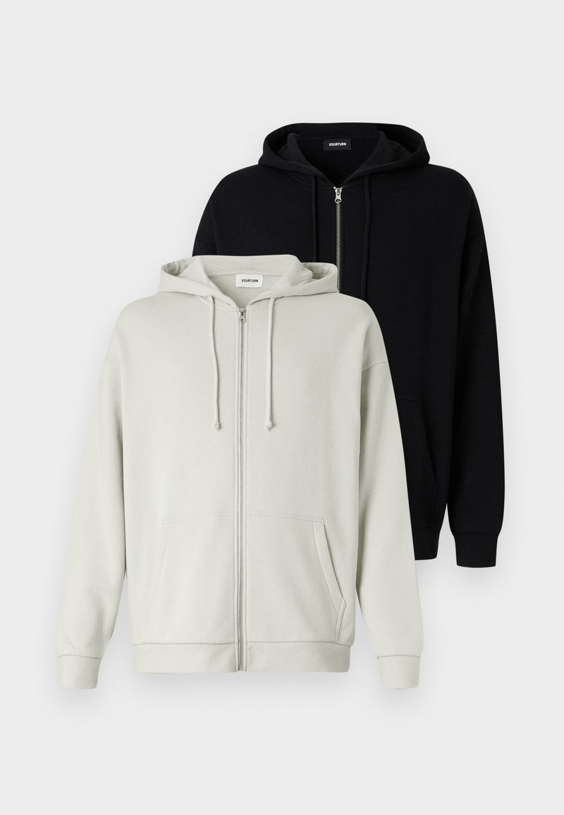UNISEX 2PACK RELAXED FIT ZIP-UP HOODIE Media 1