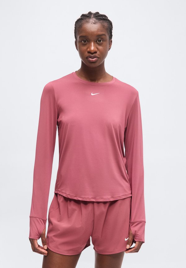Nike Performance ONE CLASSIC - Long sleeved top - pink smoke/white