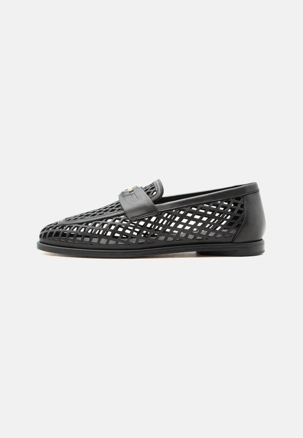 Tommy Hilfiger COIN LOAFER LASER CUT - Slip-ons - black