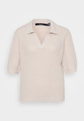 Vero Moda Tall VMLUX 2/4 - Print T-shirt - oatmeal melange