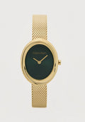 Calvin Klein TWISTED BEZEL - Watch - gold-coloured/green