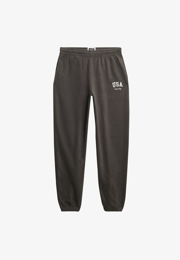 Superdry & Co SUPERDRY ATHLETIC ESSENTIAL BOYFRIEND JOGGERS.. - Tracksuit bottoms - charcoal