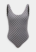 Calvin Klein Swimwear SCOOP BACK ONE PIECE ICON SWIM - Swimsuit - black