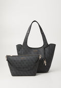 Guess CALISTA TOTE - Handbag - coal logo