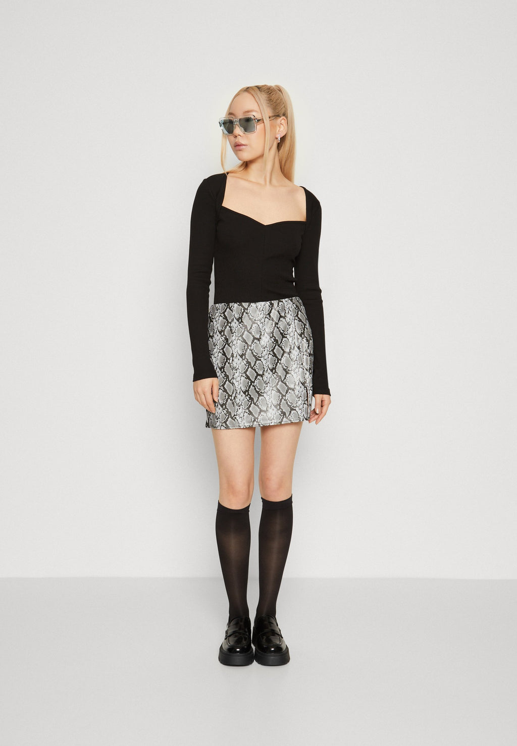 ONLY ONLCARYS SNAKE SLIT SKIRT