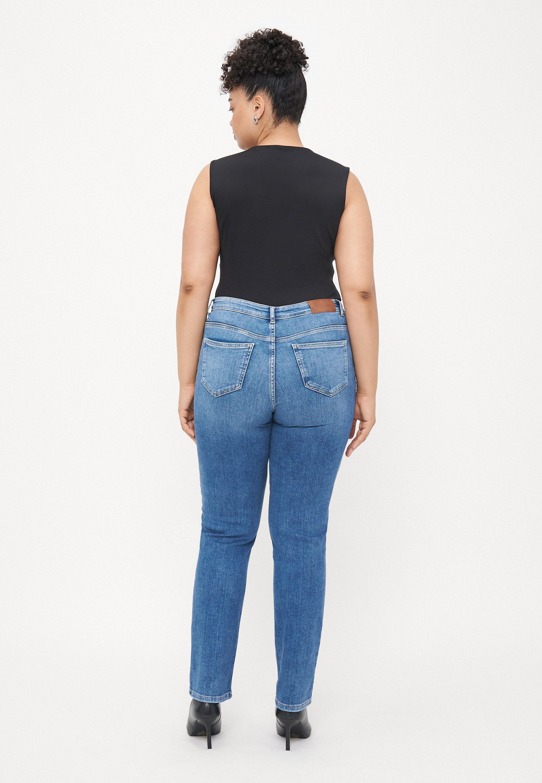 Slim fit CARSUI Mid waist Media 4