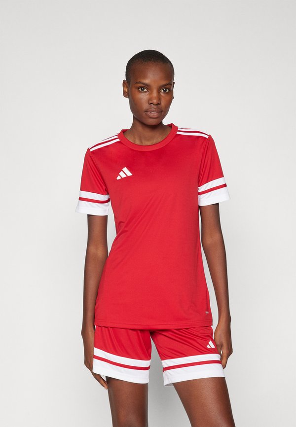 adidas Performance SQUADRA25 SHORT SLEEVE - Sports T-shirt - team power red/white