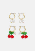 Pieces PCMARY  HOOP EARRINGS 2-PACK