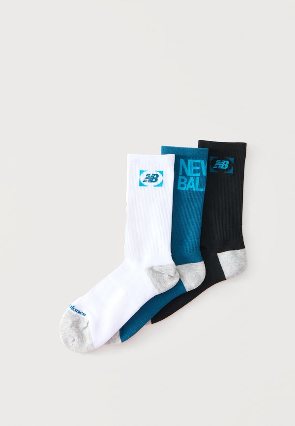 New Balance MULTI LOGO CREW 3 PACK UNISEX - Socks - black/blue/white
