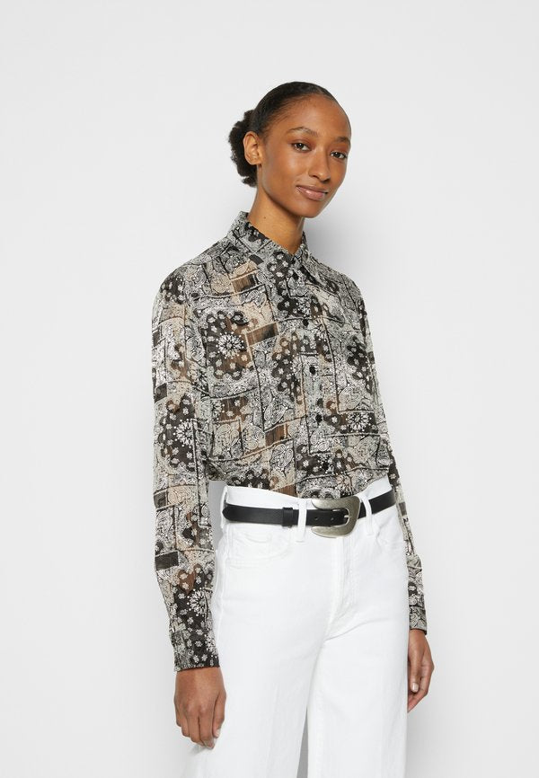 The Kooples CHEMISE MANCHES LONGUES BANDANA