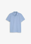 TOM TAILOR TOM TAILOR POLOSHIRTS PIQUÉ POLOSHIRT MIT LOGO-STICKEREI - Polo shirt - pale blue