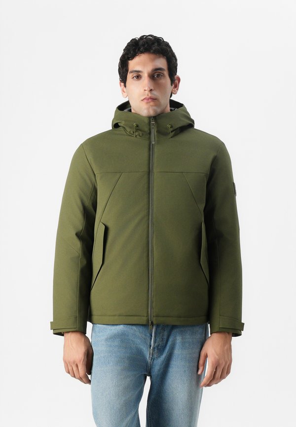 Tommy Hilfiger TECH HOODED SHORT PADDED JACKET - Waterproof jacket - huntsman green
