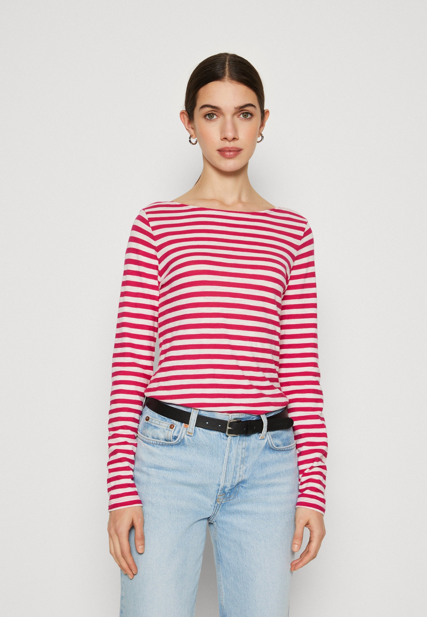 Marc O'Polo LONG SLEEVE BOAT NECK STRIPED