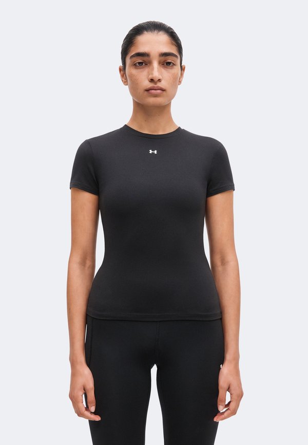 Under Armour MOTION FITTED - Basic T-shirt - ultimate black/white