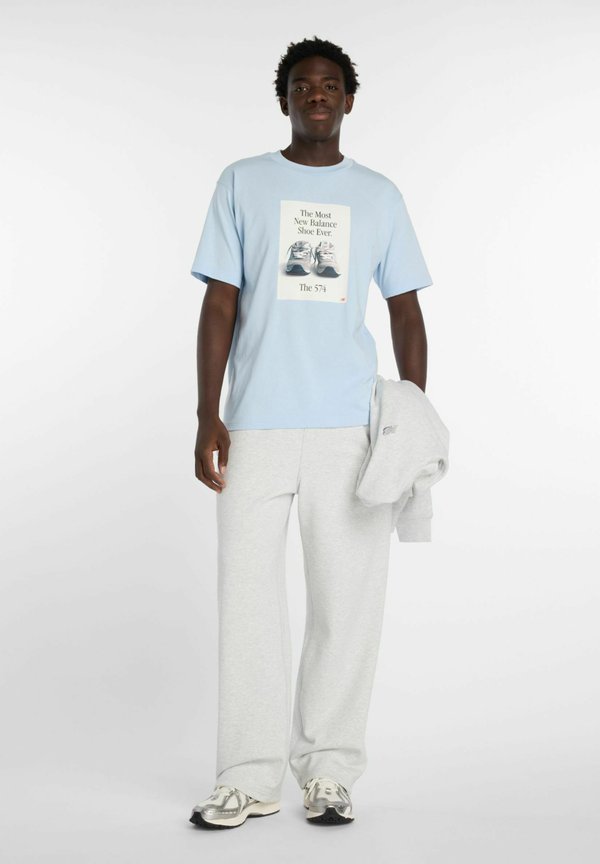 New Balance 574 AD - Print T-shirt - oxford blue