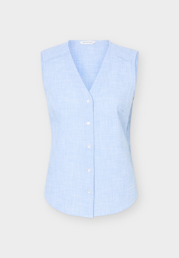 TOM TAILOR BLOUSE TOP SLUB STRUCTURE - Top - dreamy blue