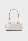 Guess ARNELA SHOULDER SATCHEL - Handbag - light taupe