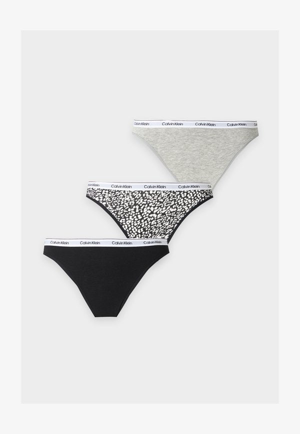 Calvin Klein Underwear ICON LOGO 5 PACK - Briefs - black/black/cedar/grey heather/ink