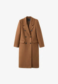 Mango Classic coat - ochre