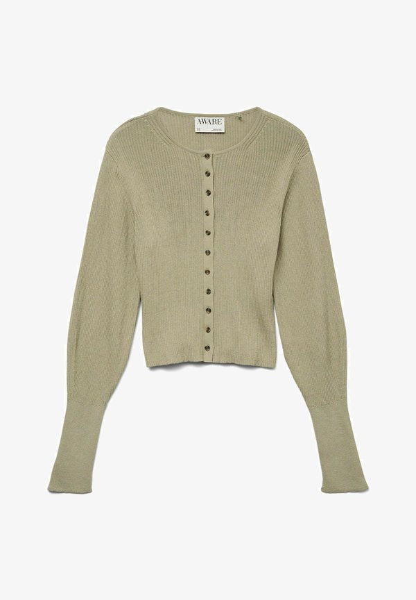 Vero Moda AWSHIRLEY Knit - Cardigan - moss gray