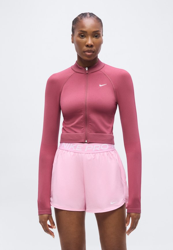 Nike Performance MIDLAYER - Training jacket - pink smoke/white
