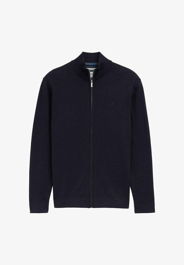 TOM TAILOR Cardigan - knitted navy melange
