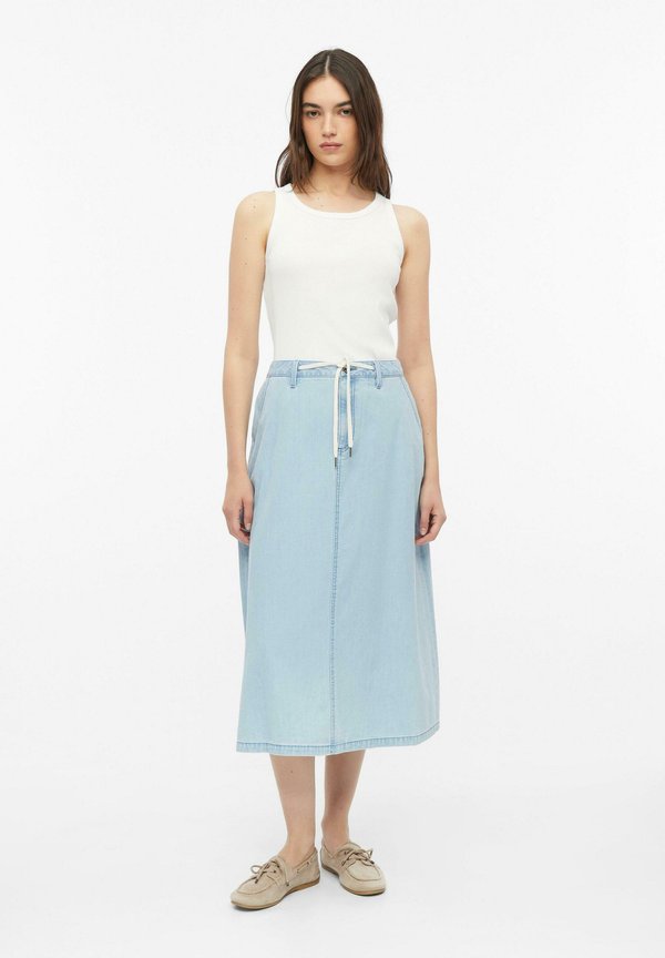 s.Oliver ROCK - A-line skirt - blau