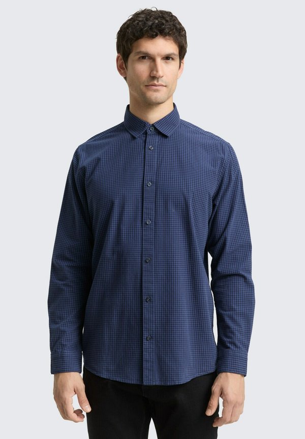 TOM TAILOR REGULAR FIT MIT KAROMUSTER - Shirt - blue vichy check