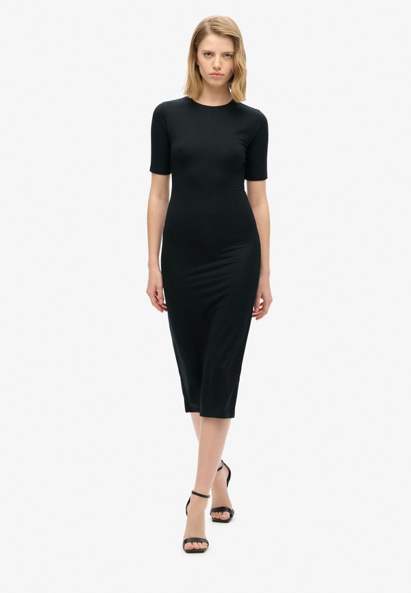 Superdry & Co SHORT SLEEVE  - Shift dress - black