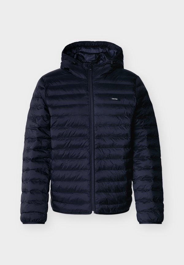 Calvin Klein HOODED CHANNELED PUFFER