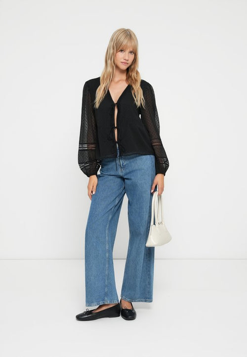 Abercrombie & Fitch TIE FRONT BLOUSE